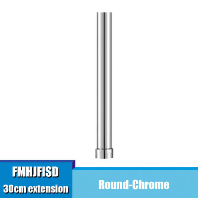 Juoda / chromas / auksas / baltas vonios dušo maišytuvas Prailginamasis vamzdis Dušo svirtis Aksesuaras Žalvarinis vamzdis kvadratinis apvalus 40 cm