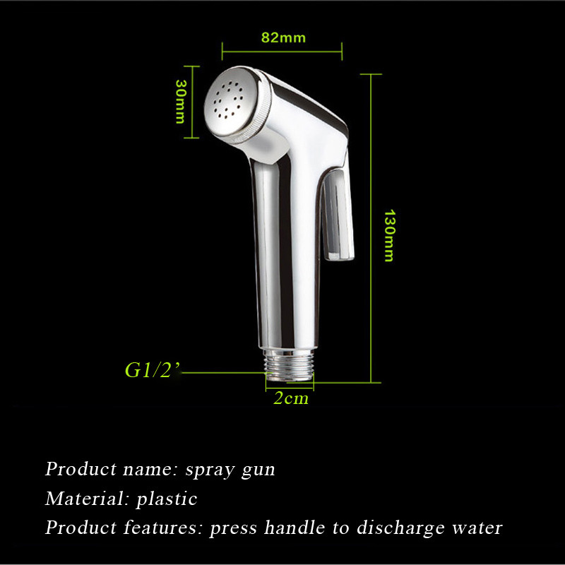ABS plastist käeshoitav naiste bidee korpuse puhas loputuspüstol, tualett vannitoa bideesegisti sprinkler dušipea otsiku pihustuspüstol