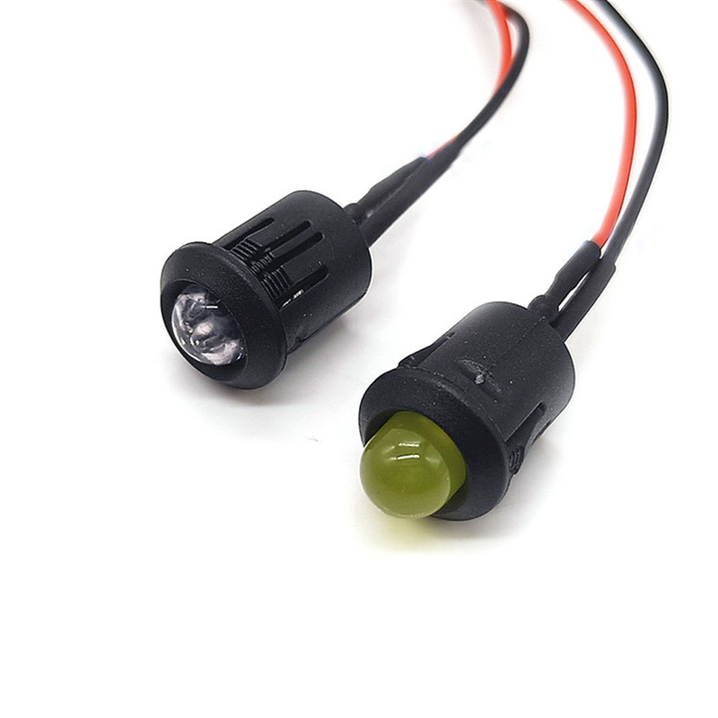 5 τμχ 5 χιλιοστά προ-ενσύρματα LED με θήκες που εκπέμπουν δίοδοι Φώτα λαμπτήρων για DIY Hobbyists 3V 6V 9V 12V-220V Κόκκινο Κίτρινο Μπλε Πράσινο Λευκό