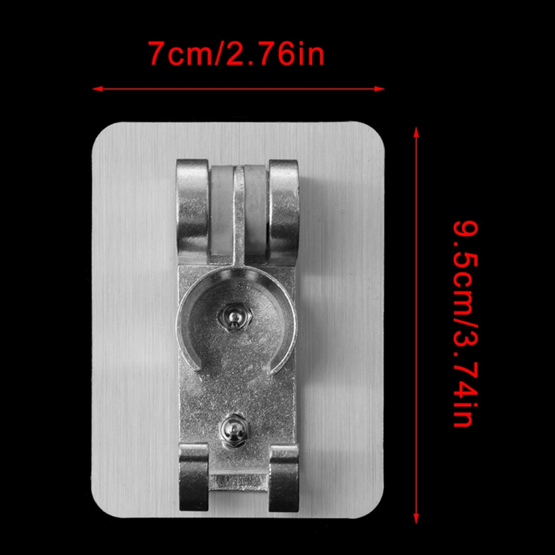 Τοποθέτηση ντουζιέρας με τζελ τοίχου για βάση στήριξης κεφαλής Βάση στήριξης ντουζιέρας για κεφάλι