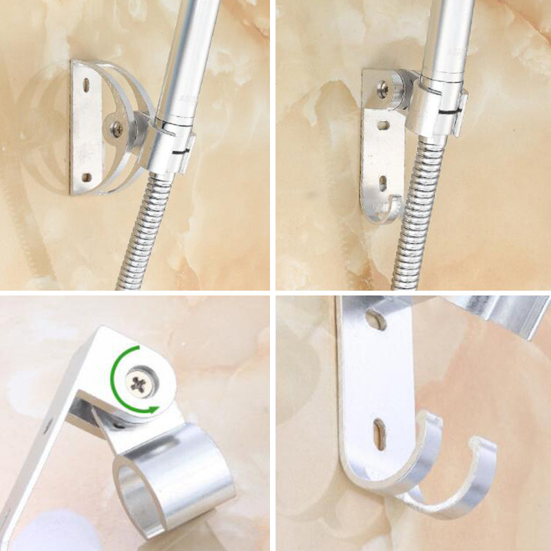 Αυτοκόλλητη βάση στήριξης τοίχου Ρυθμιζόμενη κεφαλή ντους Σταθερή βάση χωρίς τρυπάνι για αξεσουάρ μπάνιου WC U26