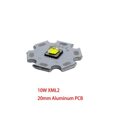 1x Eredeti Led CREE XML2 XM-L2 10W nagy teljesítményű LED gyöngyök PCB nélkül Hűvös, meleg, semleges fehér zseblámpa Led fényforrás