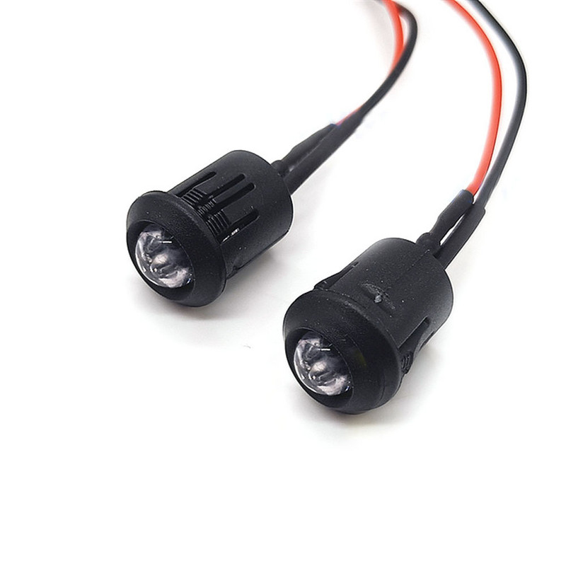 5 τμχ Ultra Bright 8mm Προ-ενσύρματη λάμπα LED με θήκες που εκπέμπουν διόδους Λάμπα ένδειξης 3V 5V6V 9V 12V 24V 36V 48V 110V 220V