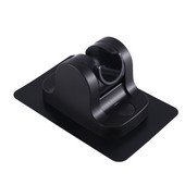 ABS dušo laikiklis be gręžimo Reguliuojamas dušo laikiklis namų vonios kambario priedui, juodas