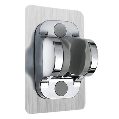 ABS dušo laikiklis be gręžimo Reguliuojamas dušo laikiklis namų vonios kambario priedui, juodas