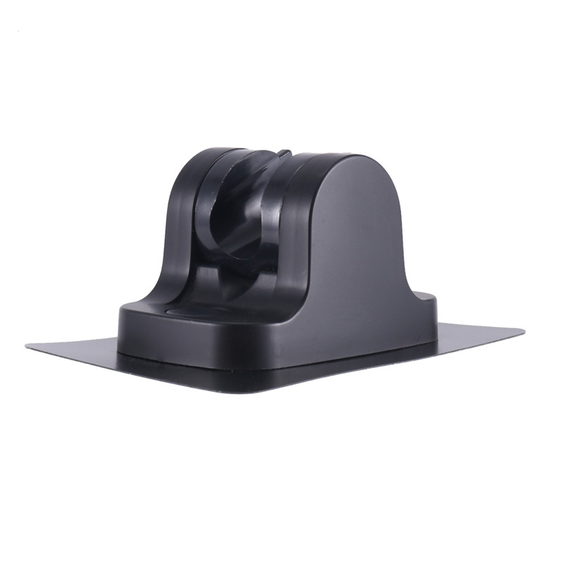 ABS dušo laikiklis be gręžimo Reguliuojamas dušo laikiklis namų vonios kambario priedui, juodas