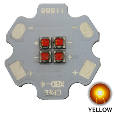 Cree XBD XB-D 4Leds 4-chip integrált nagy teljesítményű LED-kibocsátó fény 12V fehér/meleg fehér/piros/zöld/kék/sárga barkács világító lámpa