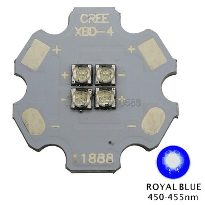 Cree XBD XB-D 4Leds 4-chip integrált nagy teljesítményű LED-kibocsátó fény 12V fehér/meleg fehér/piros/zöld/kék/sárga barkács világító lámpa