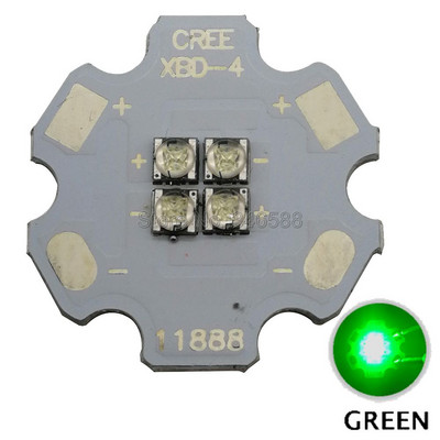 Cree XBD XB-D 4Leds 4-chip integrált nagy teljesítményű LED-kibocsátó fény 12V fehér/meleg fehér/piros/zöld/kék/sárga barkács világító lámpa