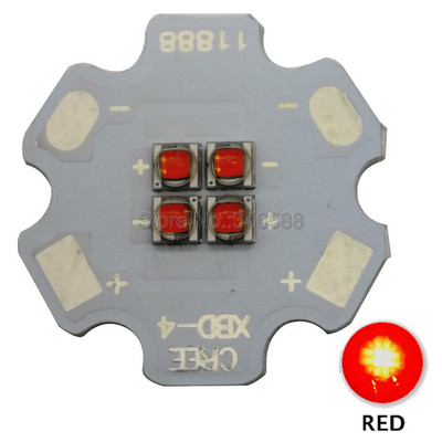Cree XBD XB-D 4Leds 4-chip integrált nagy teljesítményű LED-kibocsátó fény 12V fehér/meleg fehér/piros/zöld/kék/sárga barkács világító lámpa