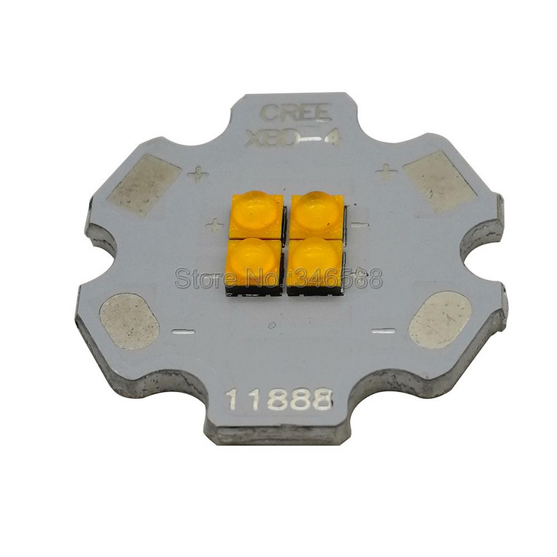 Cree XBD XB-D 4Leds 4-Chip Ενσωματωμένο φως εκπομπού LED υψηλής ισχύος 12V Λευκό/Θερμό λευκό/Κόκκινο/Πράσινο/Μπλε/Κίτρινο Φωτιστικό DIY