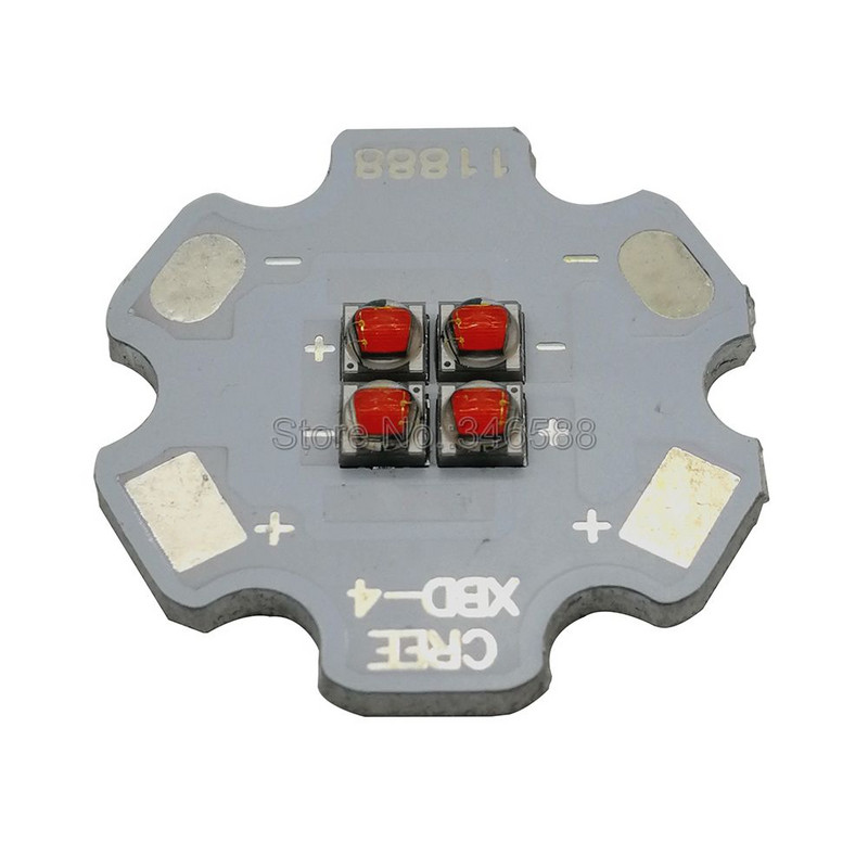 Cree XBD XB-D 4Leds 4-Chip Ενσωματωμένο φως εκπομπού LED υψηλής ισχύος 12V Λευκό/Θερμό λευκό/Κόκκινο/Πράσινο/Μπλε/Κίτρινο Φωτιστικό DIY
