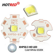Eredeti LED CREE XLamp XHP50.3 Generation HD 6V 12V 18W 20W Cold White Chip 2320Lumens SMD 5050 Erőteljes gyöngyizzó DTP Cop-pal