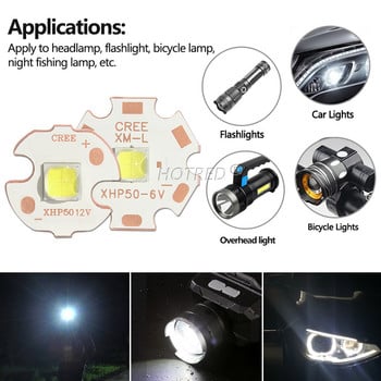 Γνήσιο LED CREE XLamp XHP50.3 Generation HD 6V 12V 18W 20W Cold White Chip 2320Lumens SMD 5050 Powerful Bead Bulb with DTP Cop