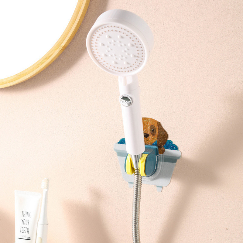 Στήριγμα κεφαλής ντους Ισχυρό αυτοκόλλητο ραβδί ντους Στήριγμα τοίχου Ρυθμιζόμενο στήριγμα μπάνιου για κινούμενα σχέδια Δεν χρειάζεται τρυπάνι