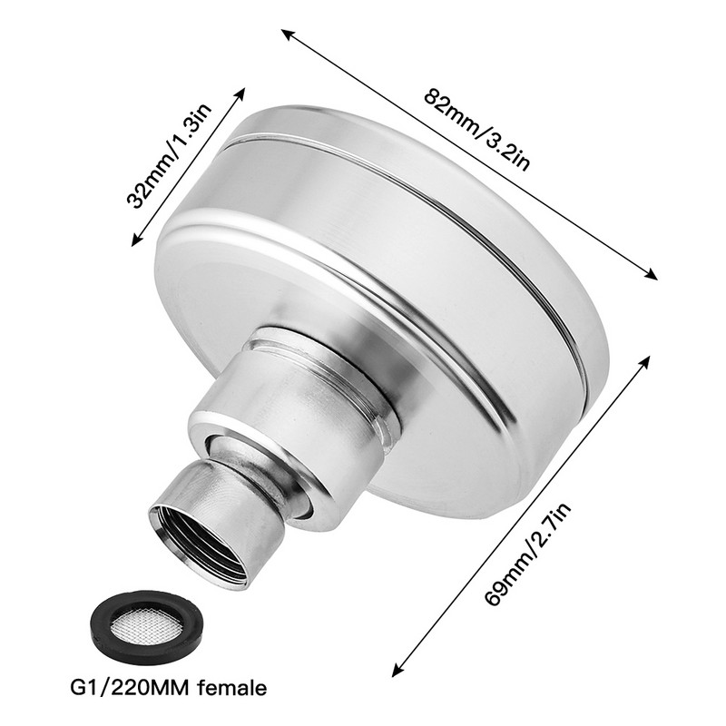 Vastar Ντους Κεφαλή Υψηλής Πίεσης Βροχής Αλουμίνιο Χώρος Κεφαλών Ντους Ακροφύσιο Μπάνιο Ξενοδοχείου Καταιονιστήρα Στρογγυλό