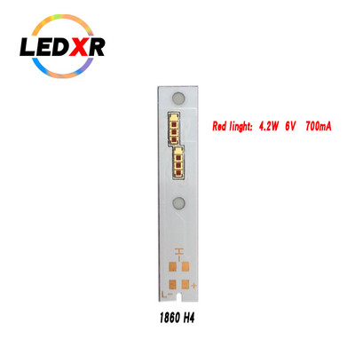 2db nagy teljesítményű LED autólámpa 1860 C6 H4 dupla fény távoli és közeli beépített piros lámpa 4W6V700mA nagy fényerejű SMD lámpagyöngyök