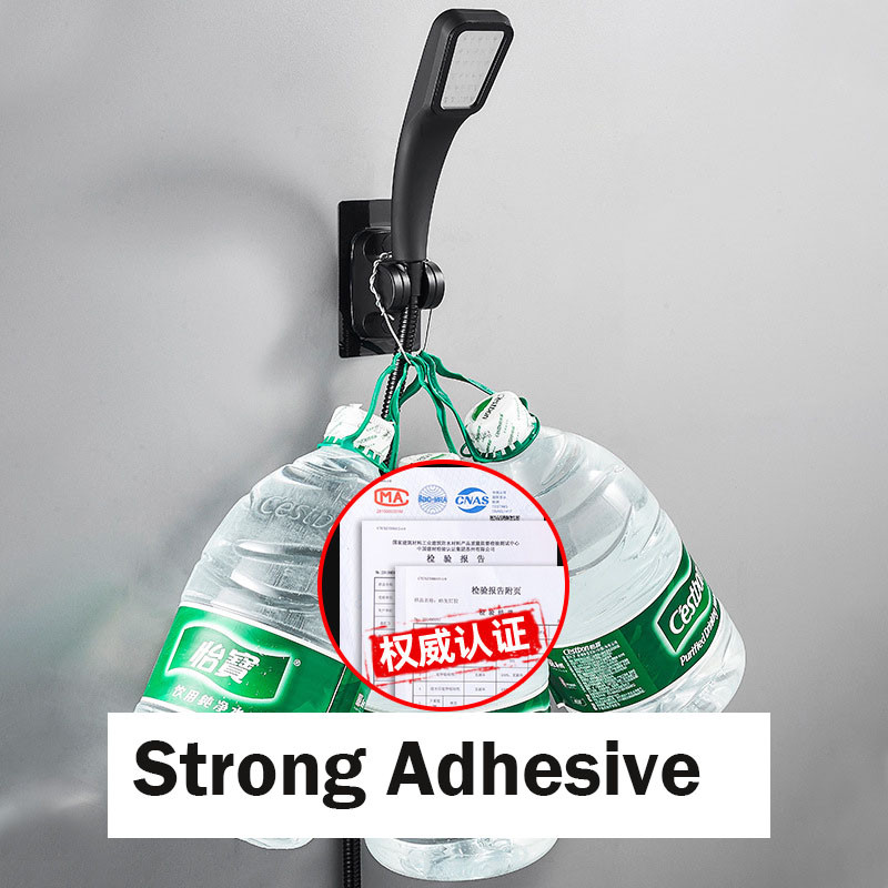 Ρυθμιζόμενη κεφαλή ντους μπάνιου χωρίς διάτρηση, σταθερή βάση αξεσουάρ εύκαμπτου σωλήνα ντους βροχής βεντούζα