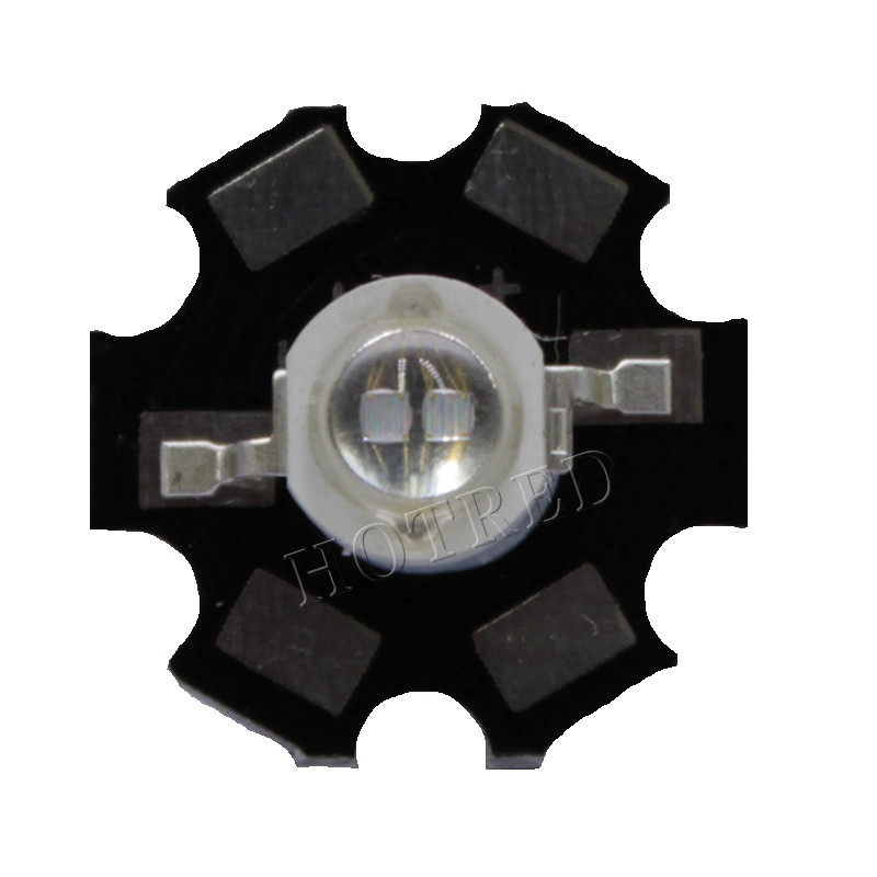 10 τμχ 3W Led Diode 3W 5W Light 2 Chips 3W 5W led diode Emitter Blue 450nm UV Diode 395nm IR 730nm 740nm λαμπτήρα UV PCB