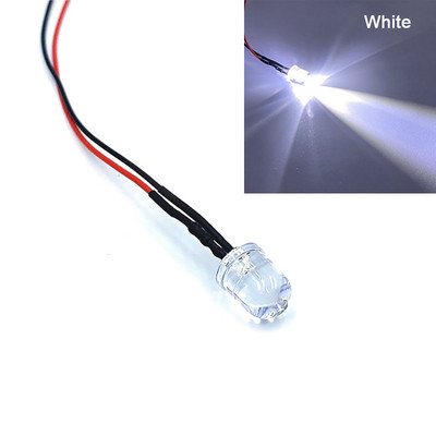 10 τμχ 8mm Προκαλωδιωμένα LED Διόδους Εκπομπής με Αντίσταση LED λαμπτήρα 3V 5V6V9V 12V 24V 36V 48V 60V 110V 220V