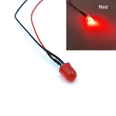 10 τμχ 8mm Προκαλωδιωμένα LED Διόδους Εκπομπής με Αντίσταση LED λαμπτήρα 3V 5V6V9V 12V 24V 36V 48V 60V 110V 220V