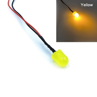 10 τμχ 8mm Προκαλωδιωμένα LED Διόδους Εκπομπής με Αντίσταση LED λαμπτήρα 3V 5V6V9V 12V 24V 36V 48V 60V 110V 220V