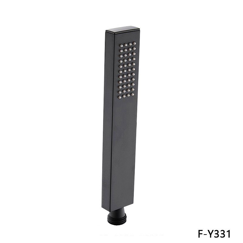 Ορειχάλκινη φορητή κεφαλή ντουζιέρας Αντικατάσταση ντουζιέρας για σύστημα ντους μπάνιου Βάση τοίχου G1/2 Connect Square στρογγυλό Chrome