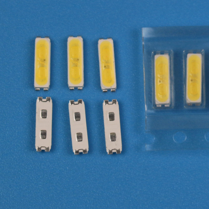 TKDMR 100/50PCS SMD LED 7020 3v 0,5W 240mA Cool White 40LM για οπίσθιο φωτισμό τηλεόρασης LEHWS7OP16KZ PPYR71U23GZ000400