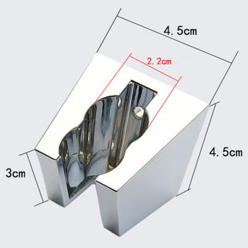 1PC ABS Chrome монтиран на стена държач за душ Тоалетна Ръчна душ глава Накрайник Маркуч Седалка Монтажни скоби за душ