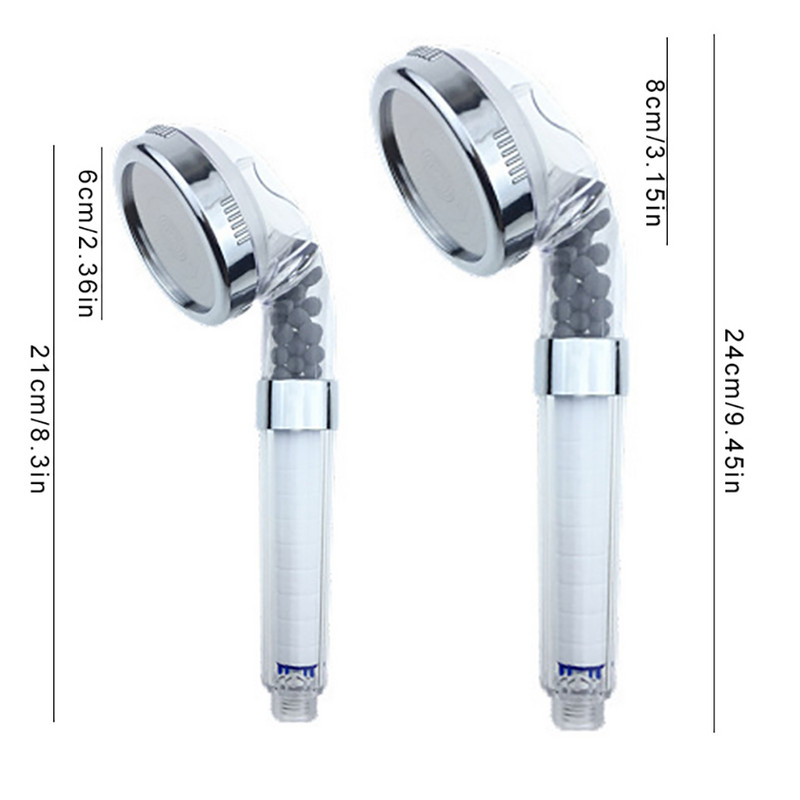 Ιονικό φίλτρο υψηλής πίεσης χλωρίου υψηλής πίεσης Ψεκαστήρας κεφαλής ντους Αξεσουάρ ντους μπάνιου