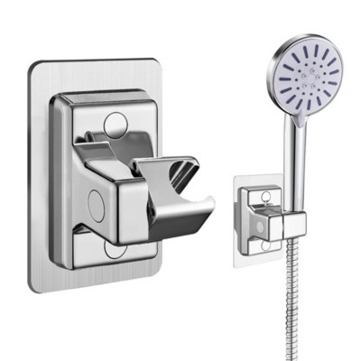 Zuhanyfej tartó Állítható falra szerelhető zuhanytartó Öntapadó zuhanyfej kézi konzol Fürdőszoba kiegészítők
