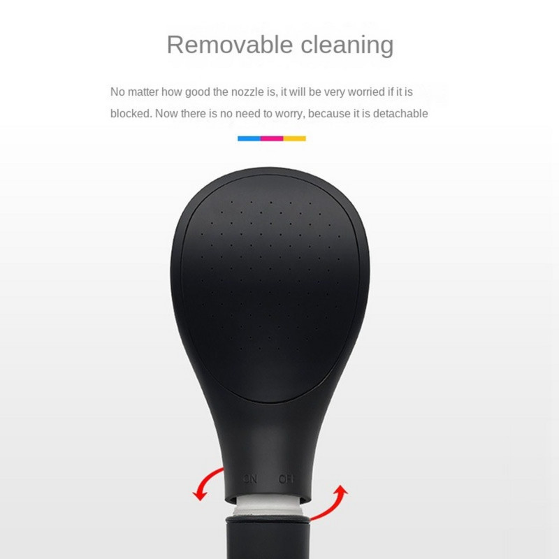 Μαύρη κεφαλή ντους υπό πίεση Εξοικονόμηση νερού στο σπίτι Ξενοδοχείο ντους Μπανιέρα καταιονισμού Αξεσουάρ οικιακής βρύσης μπάνιου