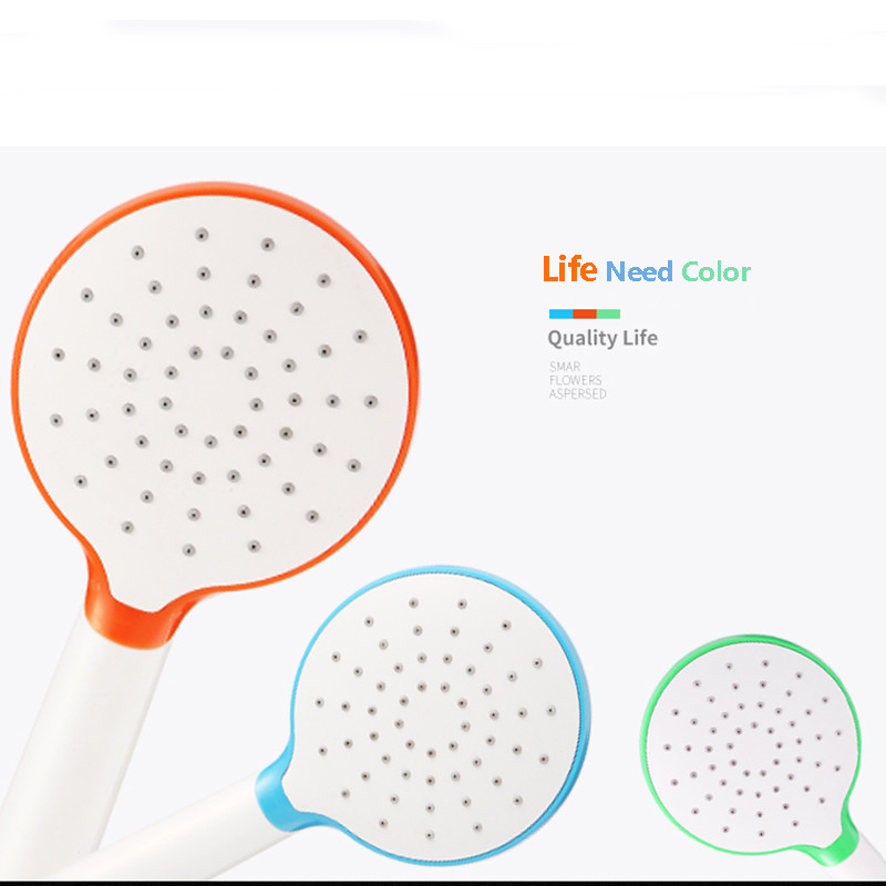 ZhangJi Πολύχρωμα Rain Hand Hand Shower Classic Design Μεγάλο πάνελ Sparge ABS Αξεσουάρ μπάνιου Κεφαλή ντους