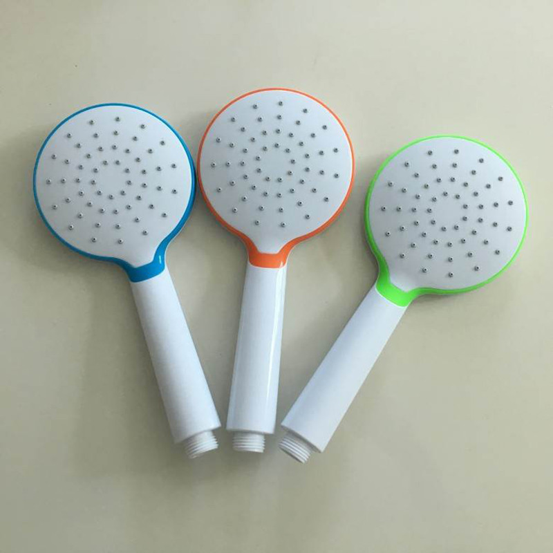 ZhangJi Πολύχρωμα Rain Hand Hand Shower Classic Design Μεγάλο πάνελ Sparge ABS Αξεσουάρ μπάνιου Κεφαλή ντους