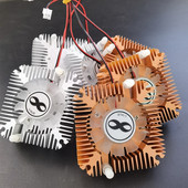 Alumínium hűtőborda ventilátorral 1W 3W 5W 10W COB nagy teljesítményű LED lámpa Hűtő hűtő DC12V