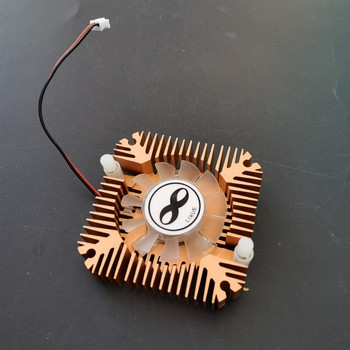 Алуминиев радиатор с вентилатор за 1W 3W 5W 10W COB Високомощна LED светлина Охлаждащ охладител DC12V