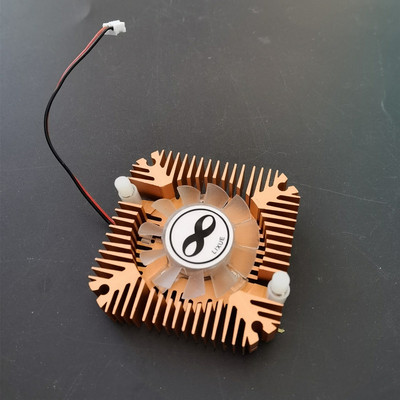 Alumínium hűtőborda ventilátorral 1W 3W 5W 10W COB nagy teljesítményű LED lámpa Hűtő hűtő DC12V