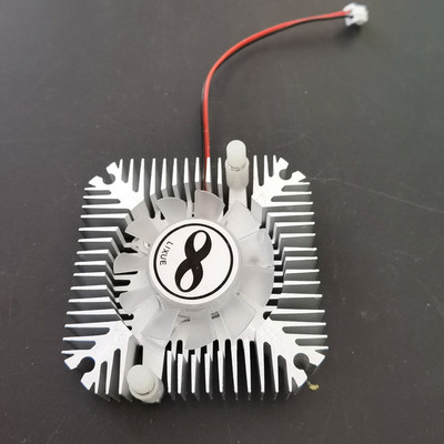 Alumínium hűtőborda ventilátorral 1W 3W 5W 10W COB nagy teljesítményű LED lámpa Hűtő hűtő DC12V