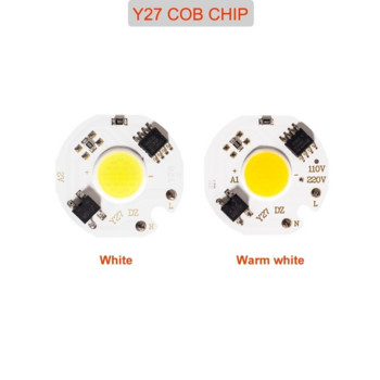 6PSC LED 3W 5W 7W 9W 10w 12w COB Chip Lamp 220V Smart IC No Need Driver LED Bulb for Flood Light Κρύο λευκό Ζεστό λευκό