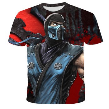Καλοκαιρινό μπλουζάκι 3D εκτύπωσης παιχνίδι Mortal Kombat Παιδικό μπλουζάκι Μόδα Casual Cartoons Στρογγυλή μπλούζα για αγόρι κορίτσι Παιδικά ρούχα
