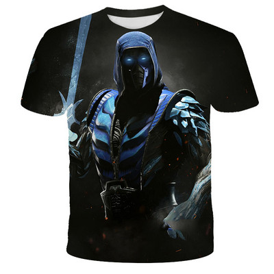 Летни тениски 3D Print Game Mortal Kombat Детска тениска Модна ежедневна тениска с карикатури С кръгло деколте Момче Момиче Детски дрехи