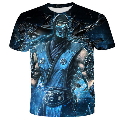 Летни тениски 3D Print Game Mortal Kombat Детска тениска Модна ежедневна тениска с карикатури С кръгло деколте Момче Момиче Детски дрехи