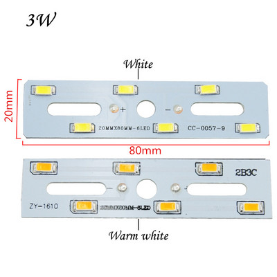 5db/tétel SMD5730 LED Chip 2W 3W 5W 240-280mA Állandó árambemenet SMD 5730 Light Bead Board Alumínium Lámpalap LED Izzóhoz