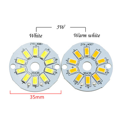 5db/tétel SMD5730 LED Chip 2W 3W 5W 240-280mA Állandó árambemenet SMD 5730 Light Bead Board Alumínium Lámpalap LED Izzóhoz