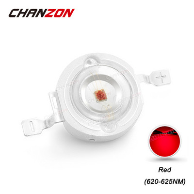 CHANZON 10db/tétel Nagy teljesítményű LED Chip 1W 3W Meleg Természetes Hideg Hideg Fehér Piros Zöld Kék Sárga 1 3 W Watt barkács spotlámpa izzóhoz