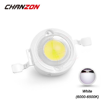 CHANZON 10db/tétel Nagy teljesítményű LED Chip 1W 3W Meleg Természetes Hideg Hideg Fehér Piros Zöld Kék Sárga 1 3 W Watt barkács spotlámpa izzóhoz