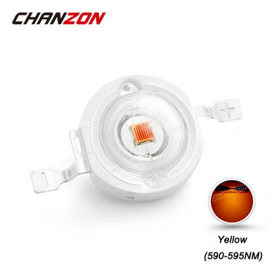 CHANZON 10db/tétel Nagy teljesítményű LED Chip 1W 3W Meleg Természetes Hideg Hideg Fehér Piros Zöld Kék Sárga 1 3 W Watt barkács spotlámpa izzóhoz