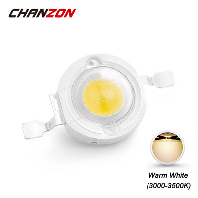 CHANZON 10db/tétel Nagy teljesítményű LED Chip 1W 3W Meleg Természetes Hideg Hideg Fehér Piros Zöld Kék Sárga 1 3 W Watt barkács spotlámpa izzóhoz