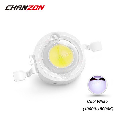 CHANZON 10db/tétel Nagy teljesítményű LED Chip 1W 3W Meleg Természetes Hideg Hideg Fehér Piros Zöld Kék Sárga 1 3 W Watt barkács spotlámpa izzóhoz