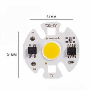 LED COB лампа Chip Bulb Y32 AC220V 110V 12W 10W 7W 5W 3W Реална входна мощност IP65 За външна LED крушка FloodLight Студено топло бяло